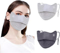 2Pcs UV Face Mask, Sun Masks for Women, Cooling Breathable Face Cover for Outdoors, Washable Reusable