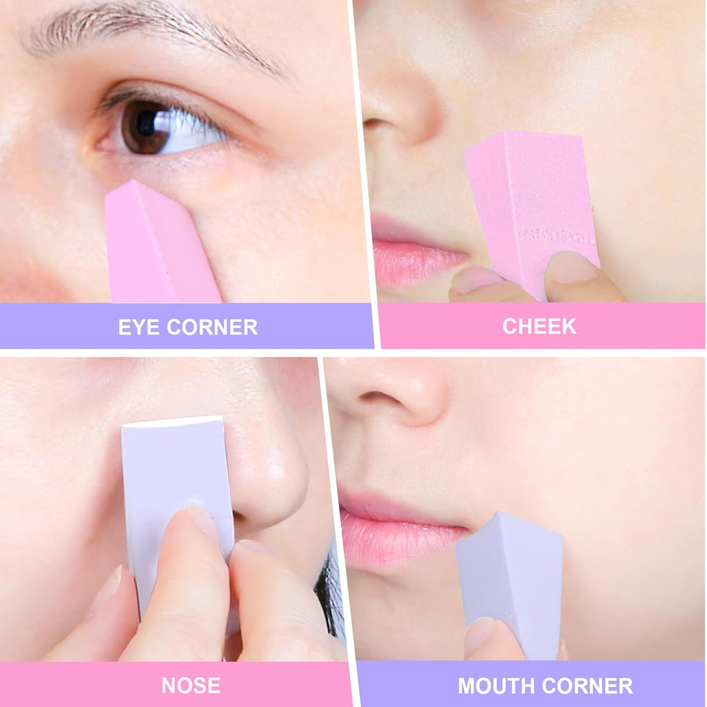 Teenitor 48 Pcs Makeup Sponges For Foundation, Latex Free Makeup Wedges Sponges For Liquid Cream Foundation Festival Halloween Makeup, Make Up Sponges For Face