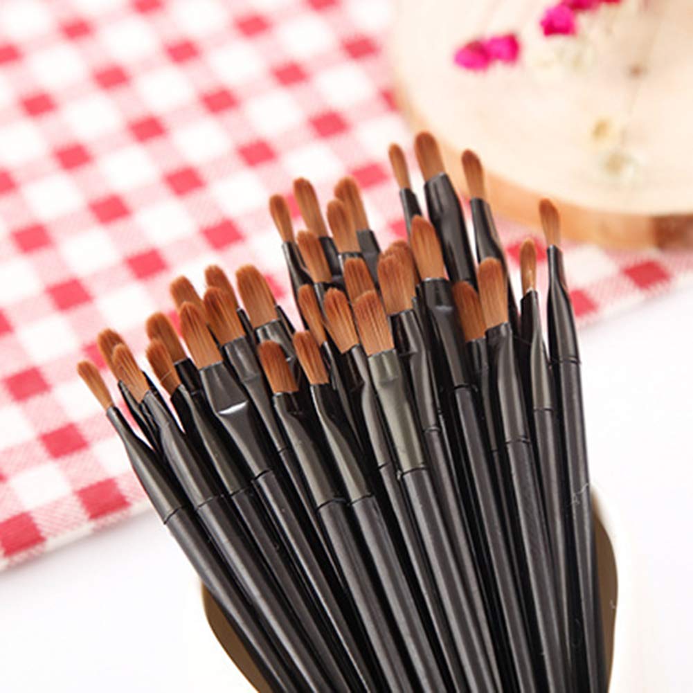 100 Pieces Disposable Lip Brushes Multifunctional Beauty Makeup Brush Lipstick Gloss Eyeshadow Applicator Smudge Cosmetic Tool Set