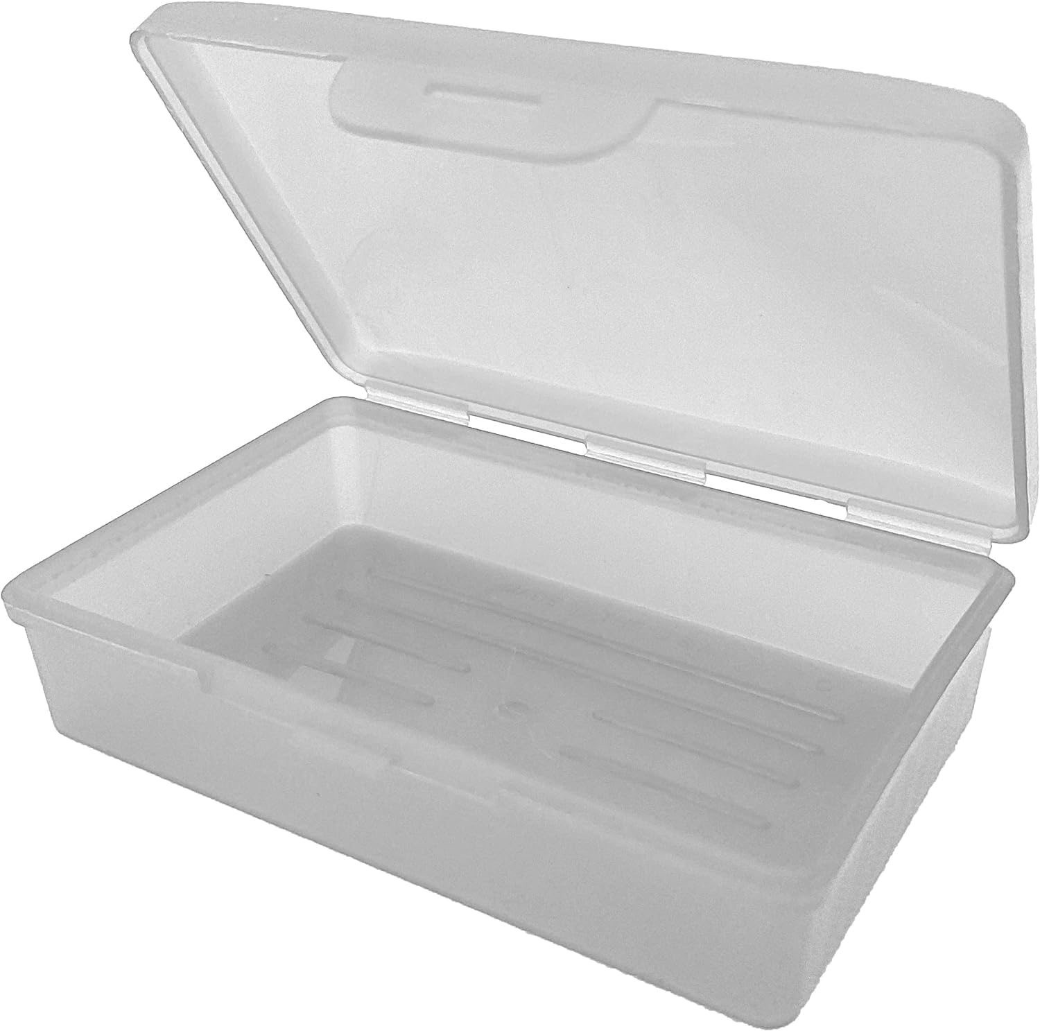 White Toothbrush Covers & Soap Box Set - Matching Colors - Tooth Brush Cover Cap, Soap Dish Travel, Soap Dish Holder Travel - Plastic Portable Set with Cover