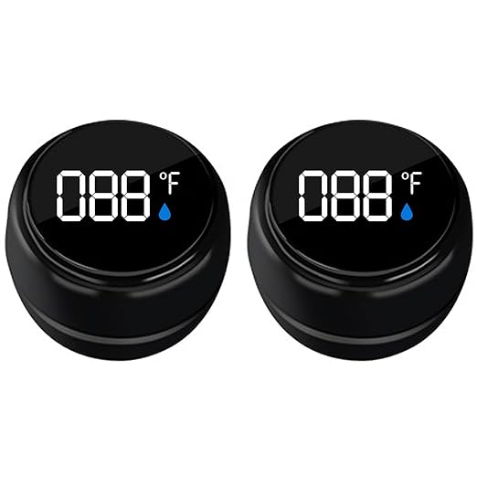 2 Pack Bath Thermometer for Bathtub, Rechargeable Waterproof Floating Water Thermometer for Ice Bath, Pool