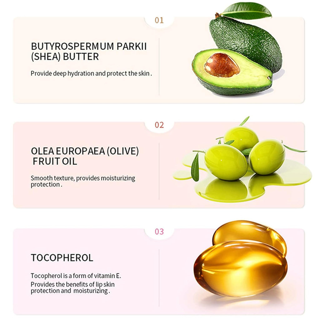 Petansy 4PCS Special Lip Balm - Conditioning Lip Mask and Lip Balm for Instant Moisture,Natural Ingredients Vegan Non-Sticky Lip Glowy Balm，Soothing Lip Care