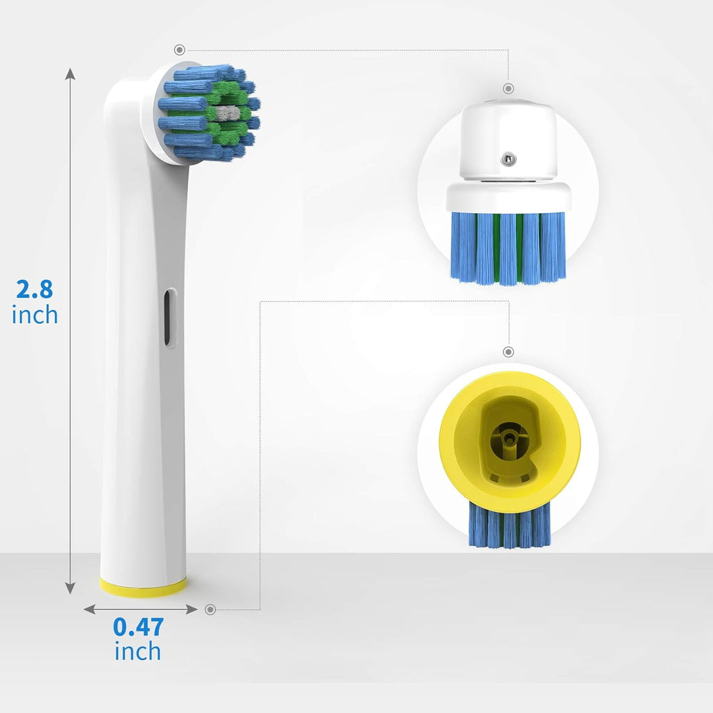Best Replacement Toothbrush Heads for Oral-B,Compatible with Oral-B Braun Electric Toothbrush, 8 Count