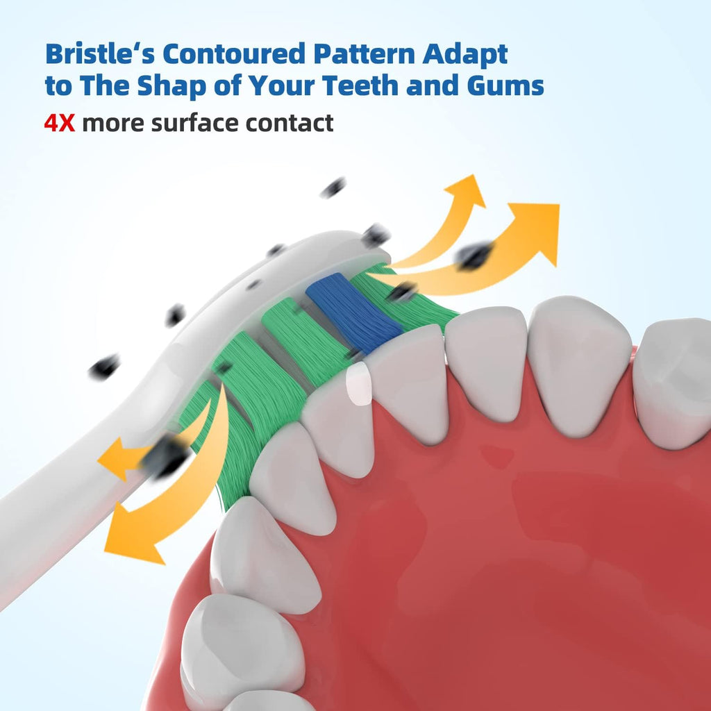 Replacement Toothbrush Heads(10 Pack) Compatible with Philips Sonicare Brush Heads for Hx6920, 4100 2 Series, HX9023 Hx6240 Hx6610 Snap on Electric Tooth Brush Refill
