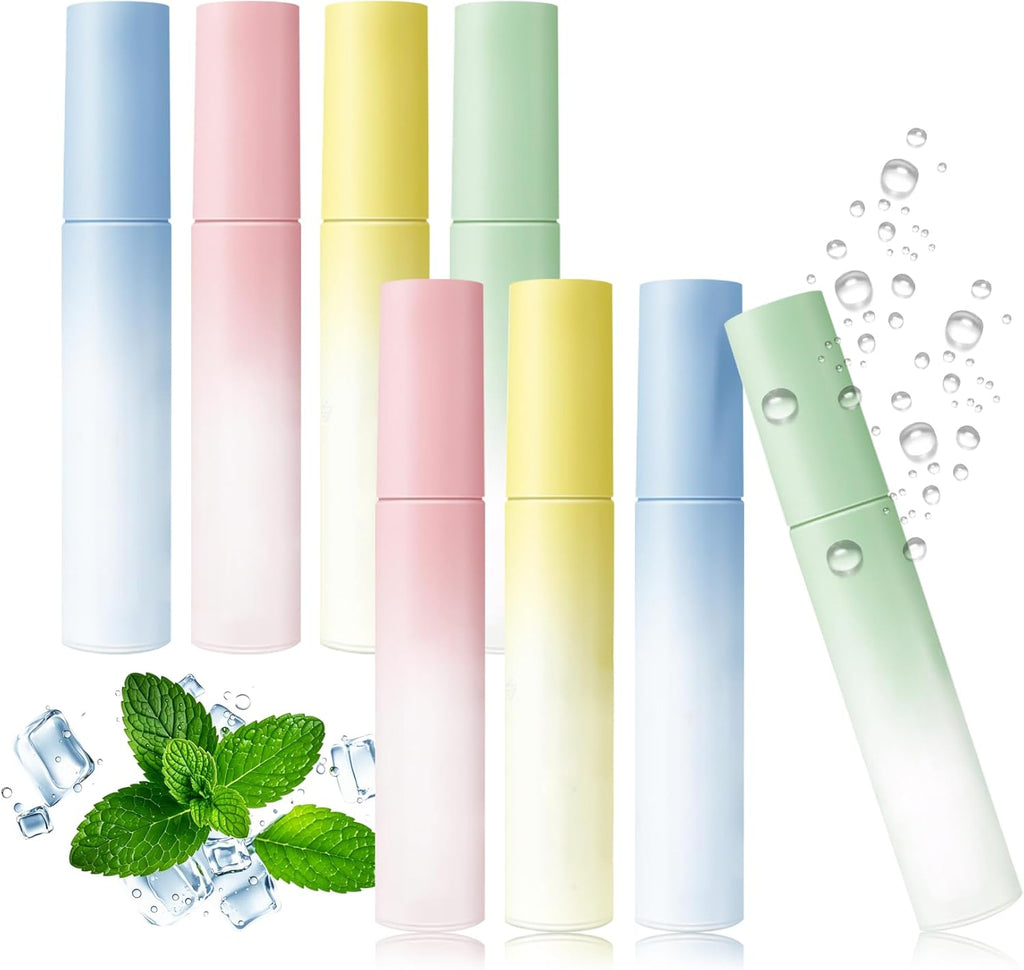 8PCS Fresh Breath Mouth Spray,Floral Fruity Flavor Breath Spray for Bad Breath,Travel Size Mouth Spray,Alcohol Free Breath Spray for Adults Oral Care, 0.59 fl oz