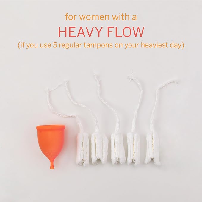 2 Pixie Menstrual Cups - No Metals or Toxins - Ranked 1 for The Most Soft Reusable Period Cups - Wear 12 Hours - 100% Medical-Grade Silicone - Tampon Alternative - Buy One We Give One (Combo)