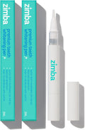 Zimba Travel Teeth Whitening Pen - Effective, Travel-Friendly, and Easy to Use Gel Whitening Pen - Stain Remover and Teeth Whitener for Coffee, Wine, Soda, and Other Stains - 2 mL Per Pen - (2 Pack)