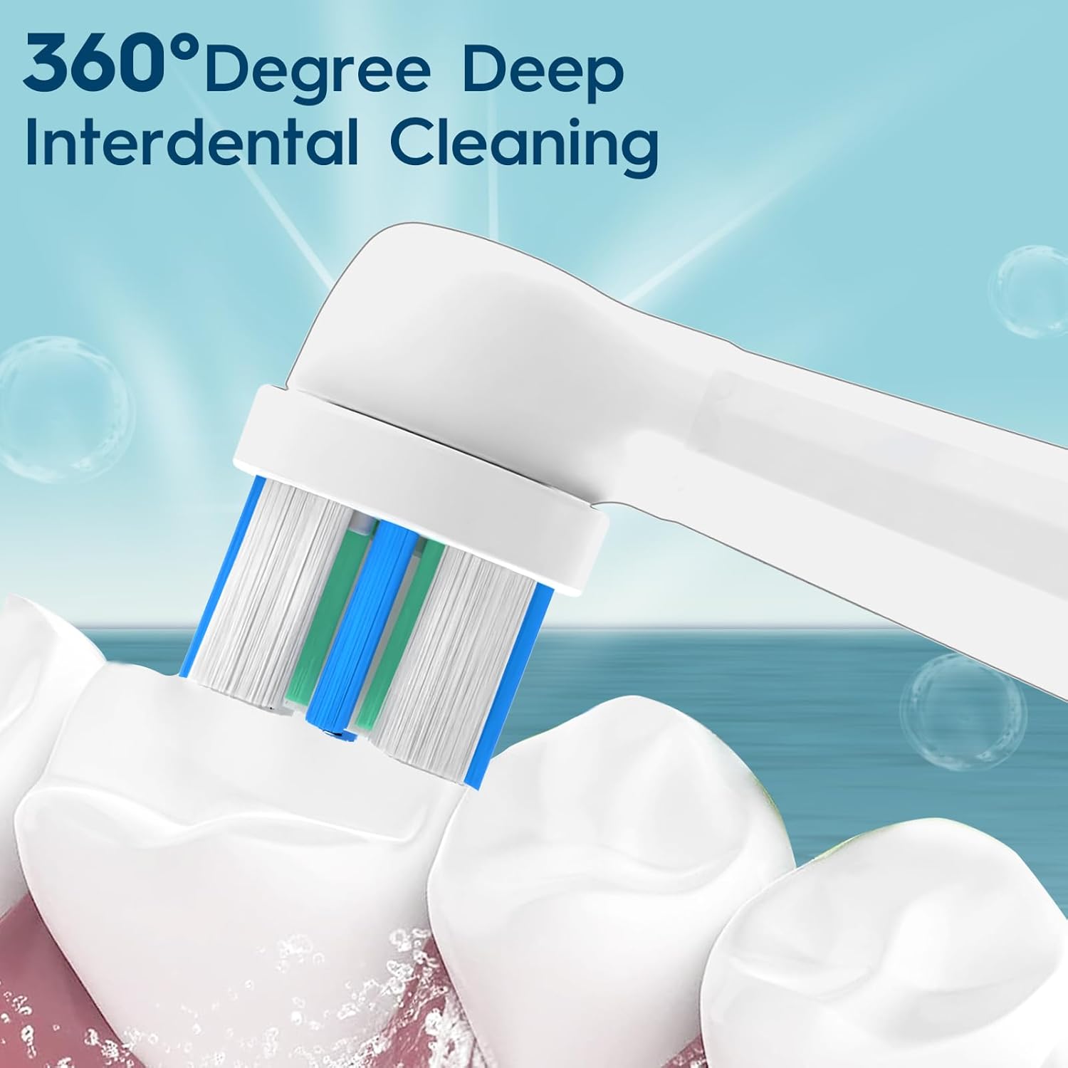 8PACK Replacement Heads Compatible with Oral B iO 3 4 5 6 7 8 9 10 Series Electric Toothbrush,Toothbrush Heads Compatible with Oral B iO Replacement Heads, Medium Bristles for Effective Cleaning