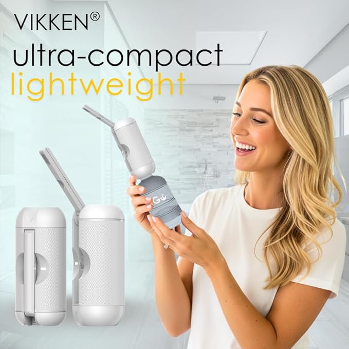 VIKKEN® 250ml iGo X Portable Travel Bidet USB-Type C Rechargeable Electric Mobile Handheld Ultra Strong Water Spray Personal Hygiene Self Care for Women & Men