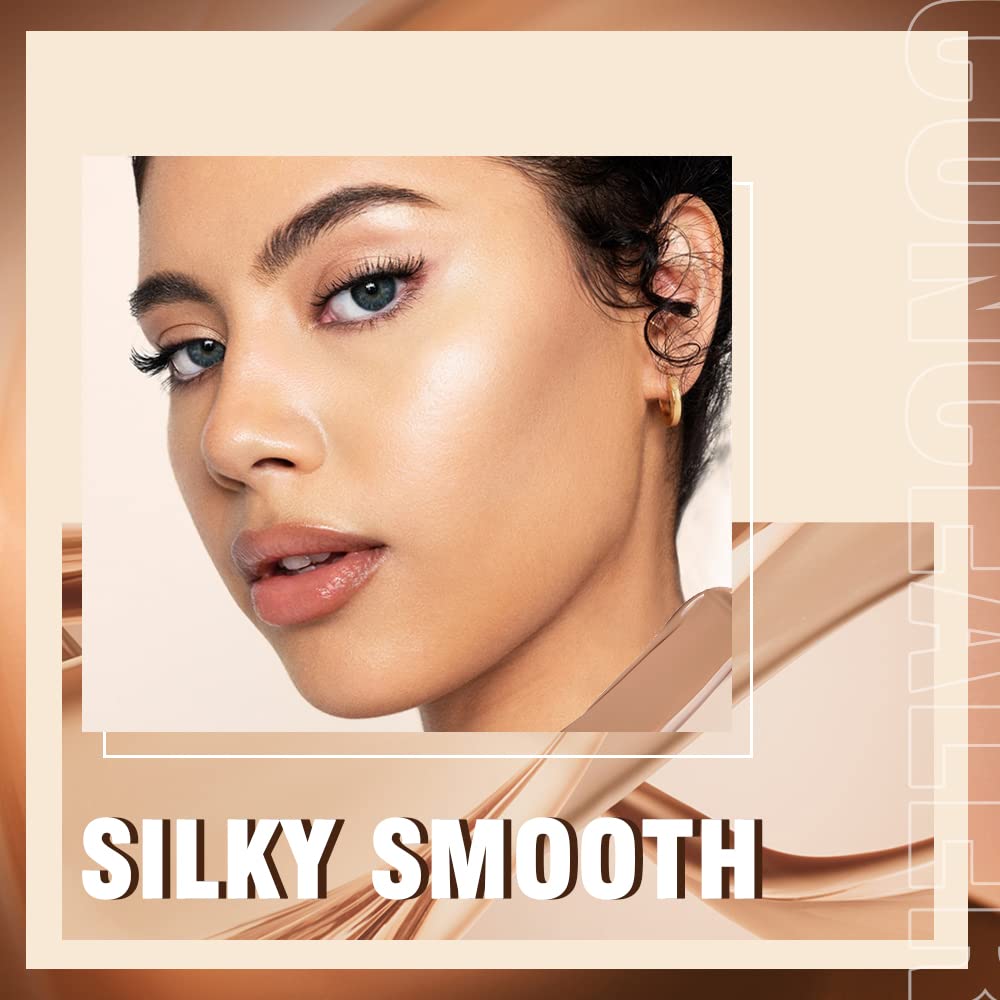 3 Pack Full Coverage Concealer Cream Makeup, Waterproof Matte Smooth Concealer Corrector for Dark Spot Under Eye Circles (3×5g/0.18Oz, #40 Natural)