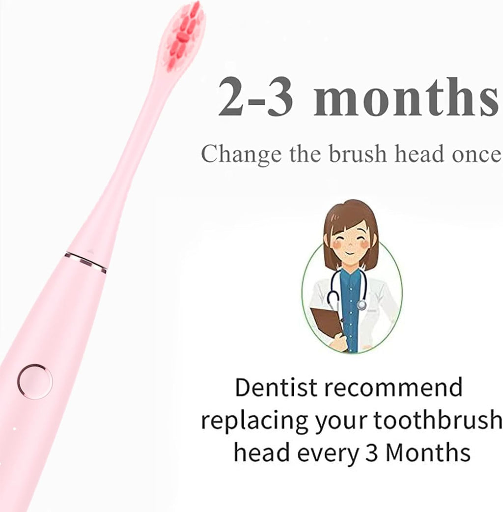 GTHUNDER 8Pcs Electric Toothbrush Heads Compatible with Oclean.with Hygienic Caps,Vacuum-Packed.Fits Adapted for All Oclean Models x pro Elite, X, X Pro,Flow,F1,Air 2 (Pink)