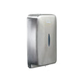 Bradley 6A01-11 Diplomat Foam Soap/Sanitizer Dispenser, Surface Mounted, Vertical Tank, Low Battery Indicator Lights, Architectural Satin Finish, Stainless Steel