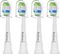 Replacement Toothbrush Heads Compatible with Philips Sonicare ProtectiveClean 4100 5100 5300 6100 Electric Toothbrushes, W Replacement Head for Sonicare, White, 4 Count