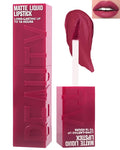 Matte Liquid Lipstick for Women, 1Pcs Highly Pigmented Color Lip Stain Tint, Super Velvet Matte Lip Gloss, Long Lasting Waterproof Smudgeproof, Non-Stick Cup Lip Makeup,Christmas Gift-04# Rose Pink