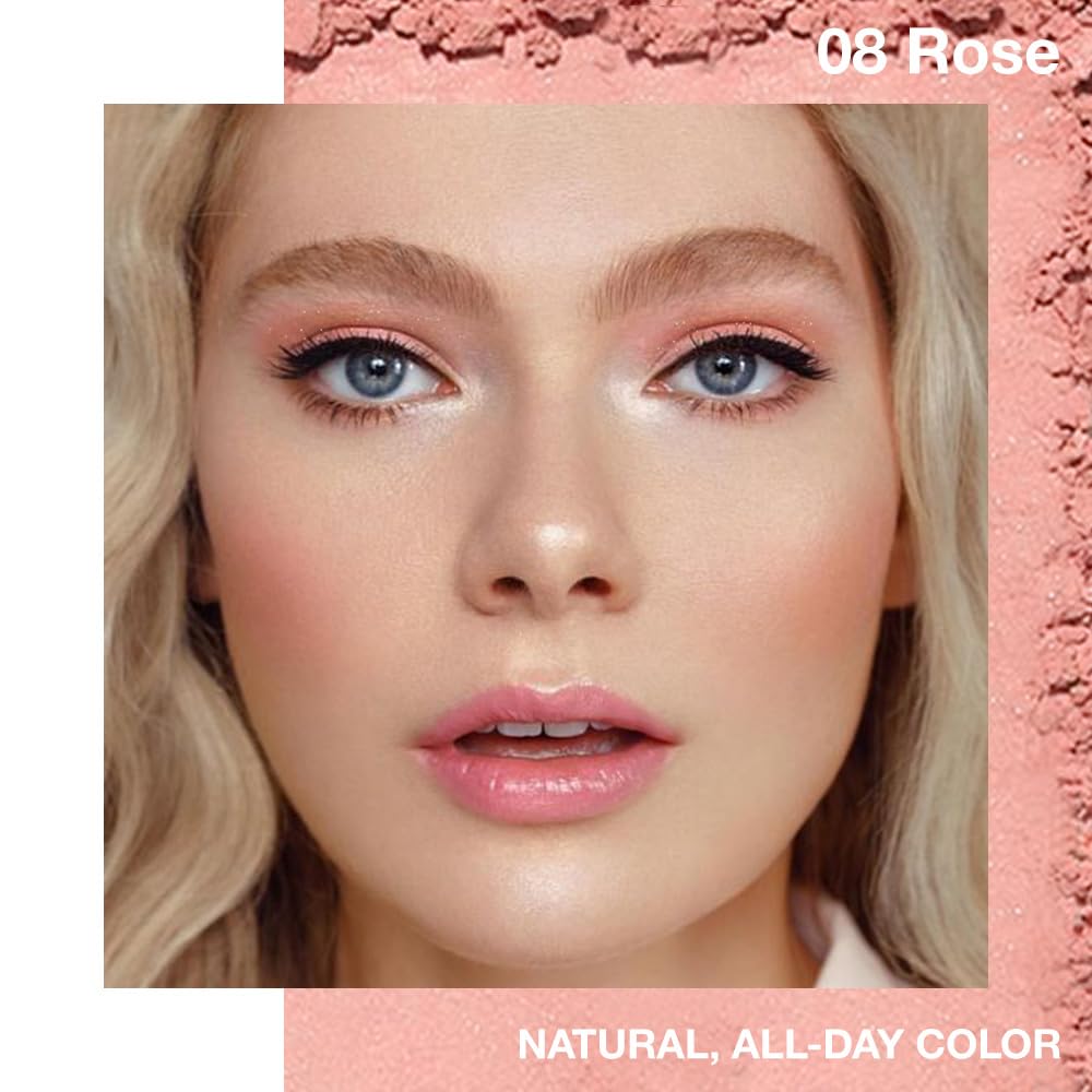 Single Cream Eyeshadow,Rose Pink Matte Eye shadow Pallette,Waterproof&Long Lasting Mini Eyeshadow,Soft Matte Eye Makeup,Vegan & Cruelty-Free Eye shadow for Brown Blue Green Eyes #08