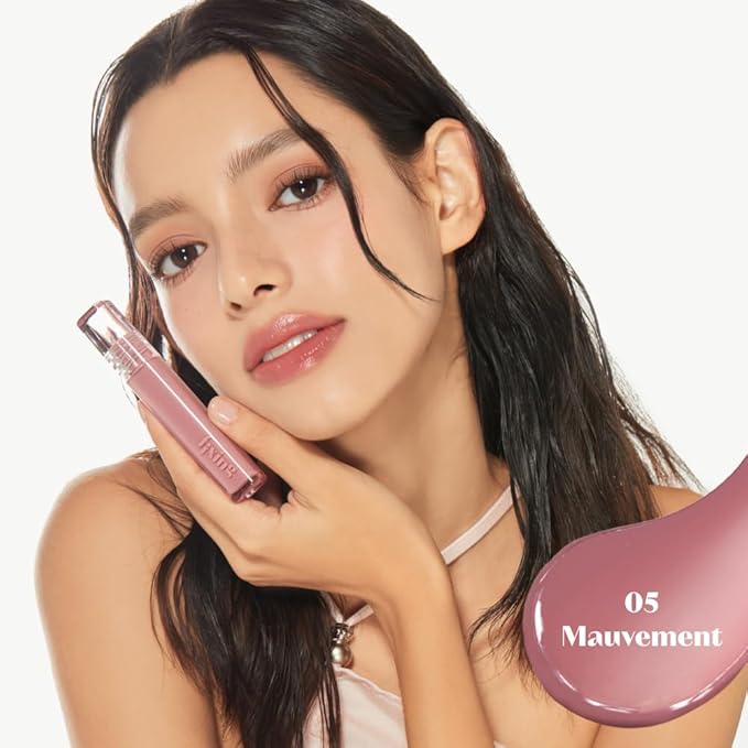 ETUDE Glow Fixing Tint #5 Mauvement | Non-sticky Glossy Shine Lip stain | Fills up with comfortable moisture | Tinting for dry lips, Korean makeup, Kbeauty