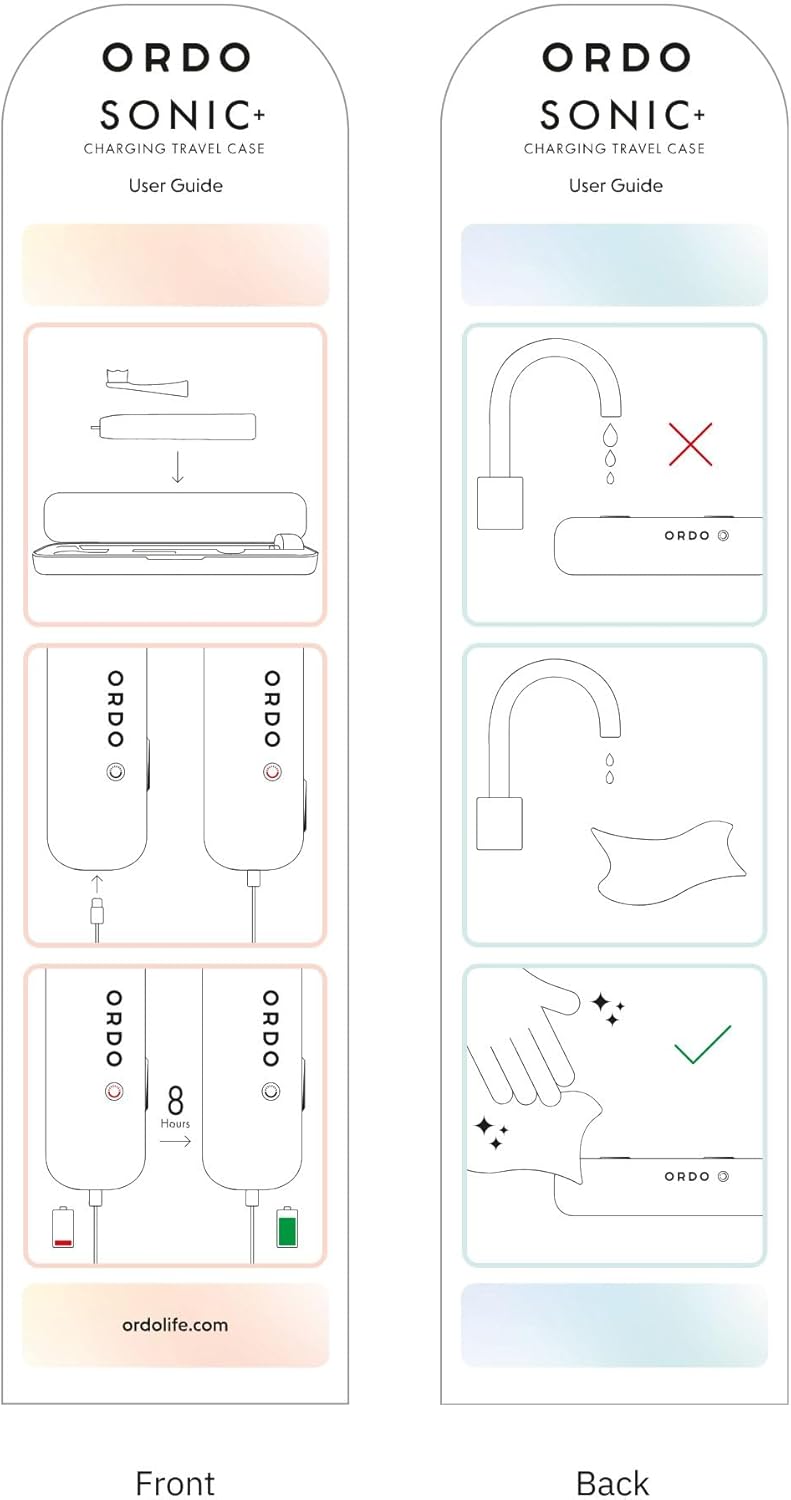 ORDO Sonic+ Charging Travel Case, Secure & Hygienic Toothbrush Storage, USB Charging, MagLock Closure, Durable Design, Tooth Brush Not Included, Mint Green