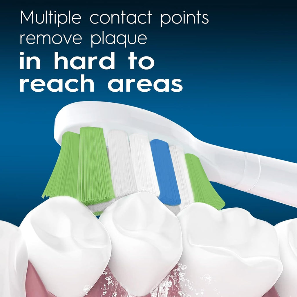 Replacement Toothbrush Heads Compatible with Philips Sonicare, Brush Head for Phillips Sonicare C-1 C-2 4100 5100 5300 6100 Electric Toothbrushes, White/Black, 12 Count