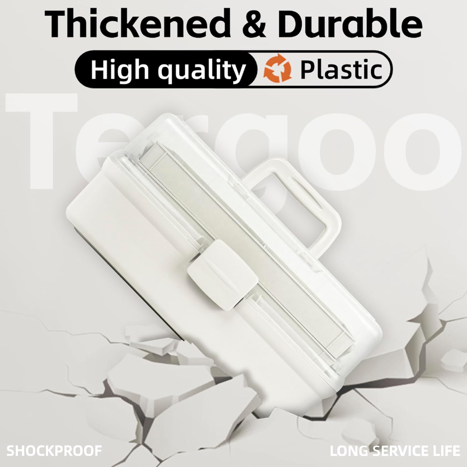 12.5in 3-Layer Multipurpose Craft Organizers and Storage with Adjustable Dividers, Portable Tackle Box, Folding Art & Craft Case for Medicine, Tool, Sewing Organizer (White)