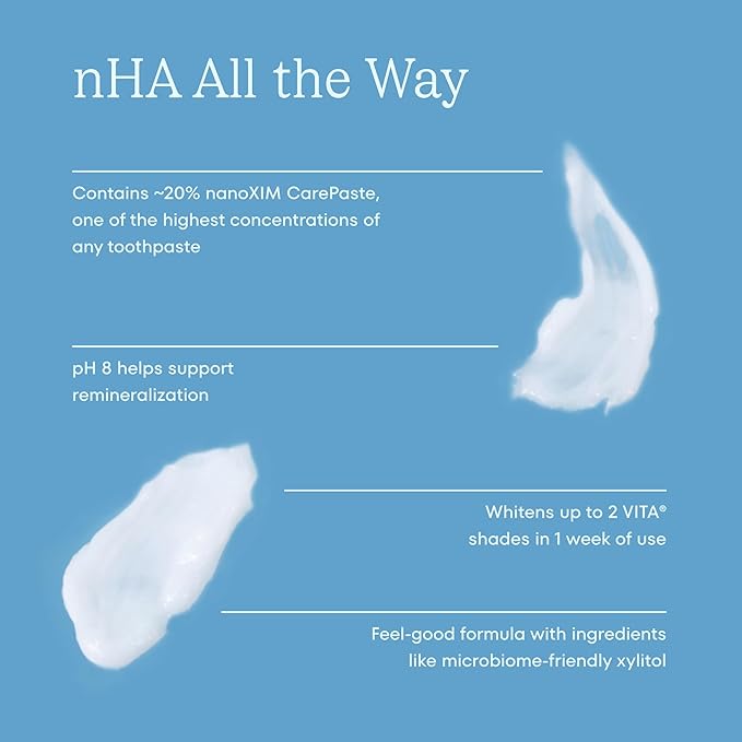 Cocolab Cocoshine Whitening Toothpaste, Remineralize & Repair Sensitive Teeth, Fluoride-Free with n-HA, Kid-Friendly, Pina Colada, 3.4 oz