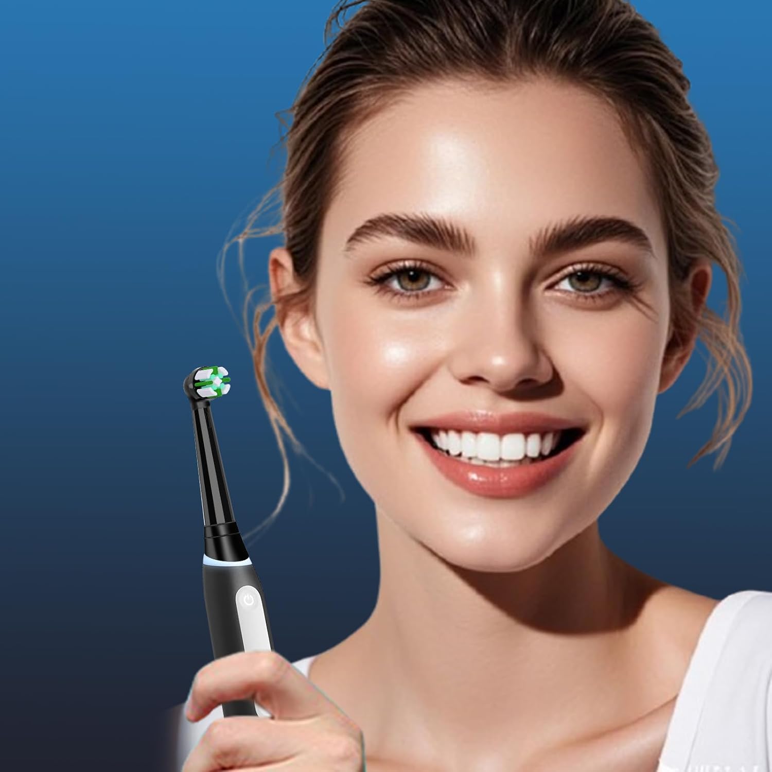 IO Replacement Heads Compatible with Oral B iO 2 3 4 5 6 7 8 9 10 Series Electric Toothbrush, 10 Pcs Brush Heads Compatible with Oral B for Teeth Clean (Black)