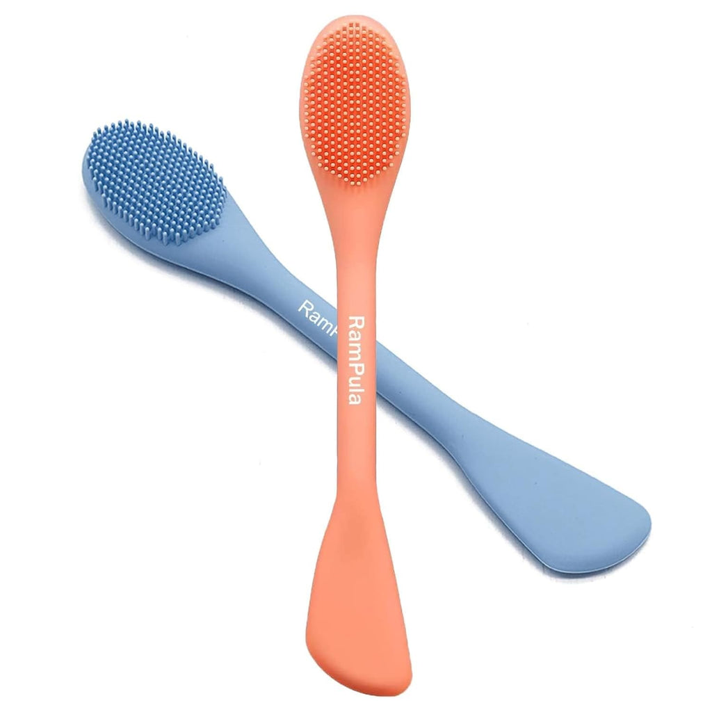 Silicone Face Mask Brush, Face Scrubber for Gentle Exfoliating & Hairless Moisturizers Applicator Tools for Apply Mud, Clay, Charcoal Mixed Mask, Cream, Lotion