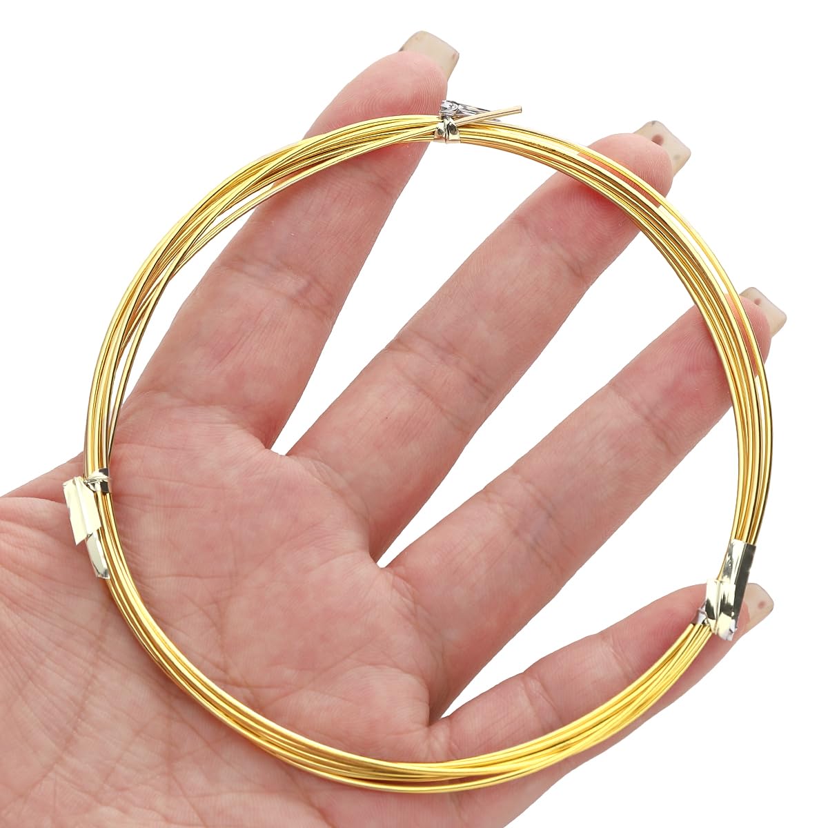 14K Gold Plated Wire 1.0mm 2 Meters Bead Cord for Bracelet Necklace Charm Beading Jewelry Making Findings