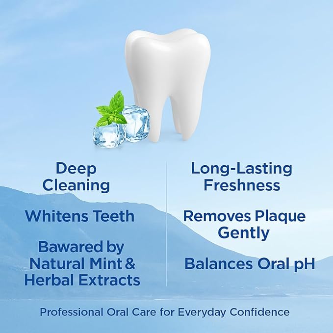 Double Mint Whitening Toothpaste 2 Pack, Intense Stain Removal for Yellow Teeth, Coffee Tea Wine & Smoker Stains, Deep Clean Anti-Plaque Fresh Breath Toothpaste, 100g Tubes