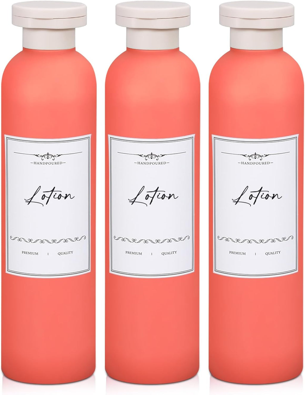 Travel Shampoo Bottle, Empty Plastic Squeeze Bottles 8.8oz with Flip Cap, Lotion Container for Toiletries Travel Size Shampoo and Conditioner