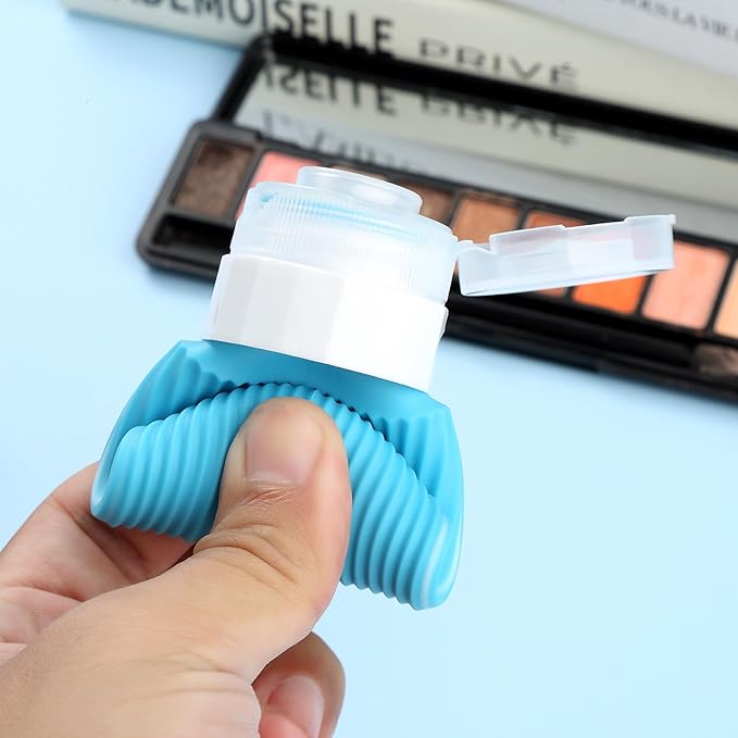 Travel Bottles for Toiletries, Tsa Approved 2oz Travel Bottles, BPA Free Leak Proof Travel Size Toiletry Containers, Refillable Travel Accessories with Toiletry Bag for Shampoo Liquid (4 Pack)