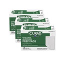 CURAD XL Alcohol Prep Pads, Extra Large 4” x 5.5”, 144 Sterile Isopropyl Alcohol Wipes Individually Wrapped, for First Aid, Cuts, and Scrapes, Large Size for Cleaning and Sanitizing, Pack of 3 Boxes
