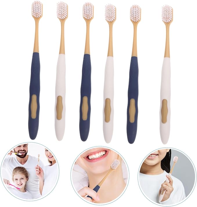 36Pcs Compact Wide Head Toothbrushes for Adults Soft High-Density Bristles Deep Clean Oral Care Ergonomic Travel Tooth Brushes Household