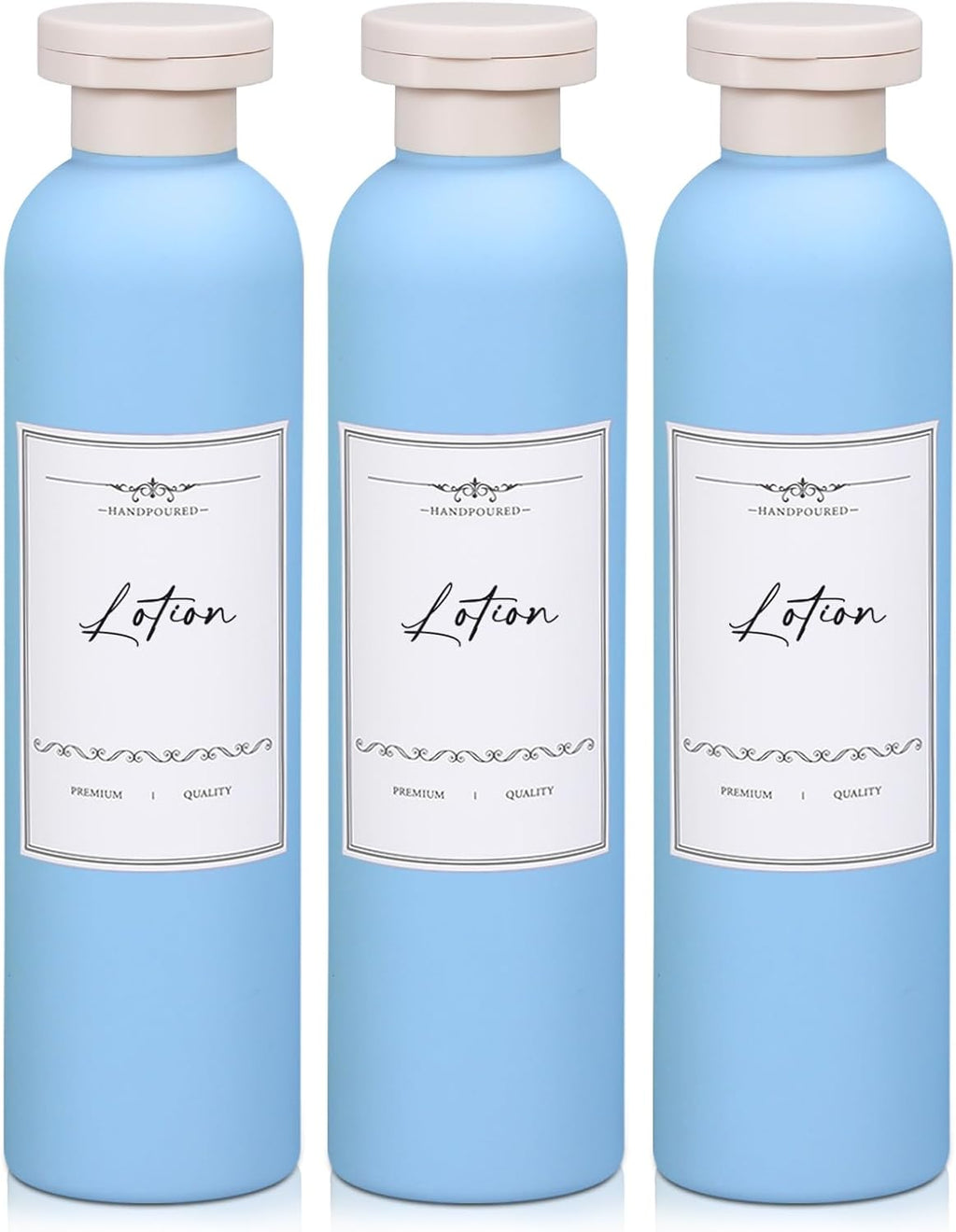 Travel Shampoo Bottle, Empty Plastic Squeeze Bottles 8.8oz with Flip Cap, Lotion Container for Toiletries Travel Size Shampoo and Conditioner