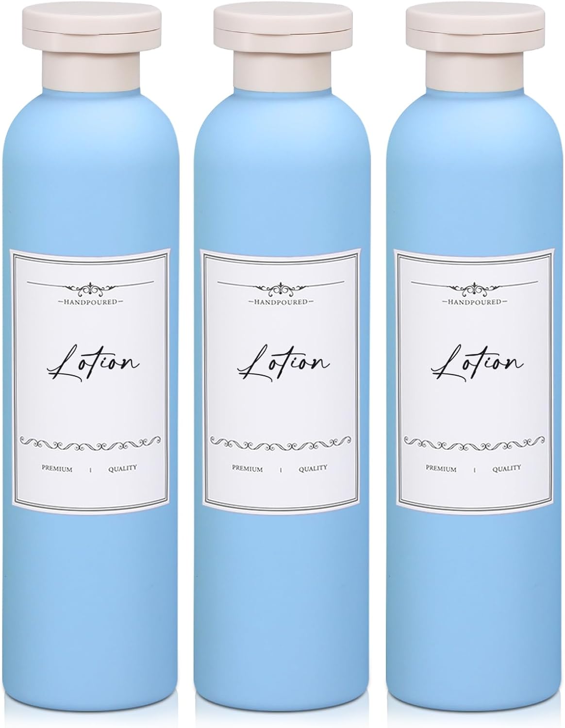 Travel Shampoo Bottle, Empty Plastic Squeeze Bottles 8.8oz with Flip Cap, Lotion Container for Toiletries Travel Size Shampoo and Conditioner