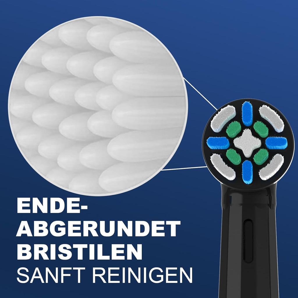 IO Replacement Heads Compatible with Oral b IO 2/3/4/5/6/7/8/9/10 Series Electric Toothbrush, Brush Heads Refills Compatible with Oral B IO for Teeth Clean (6 Black)