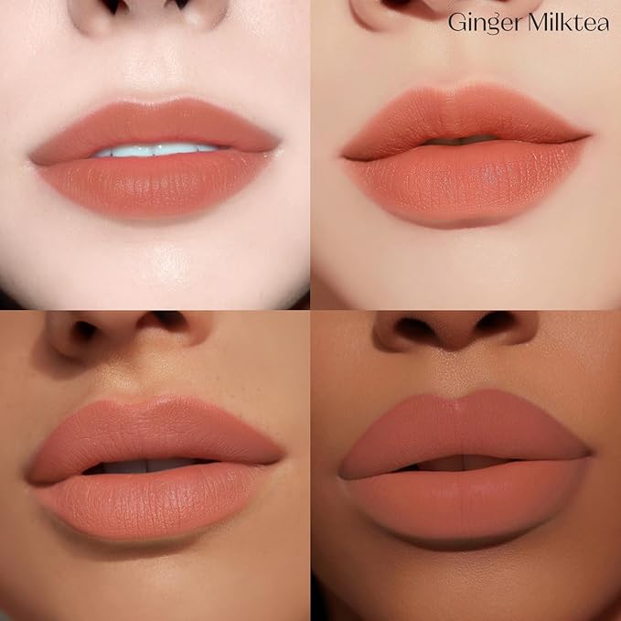 ETUDE Fixing Tint #04 Ginger Milk Tea (4g) | Long Lasting High Pigmented Liquid Lipstick | Waterproof Lightweight Matte Finish Lip Stain | Full Coverage | Korean Makeup, Kbeauty