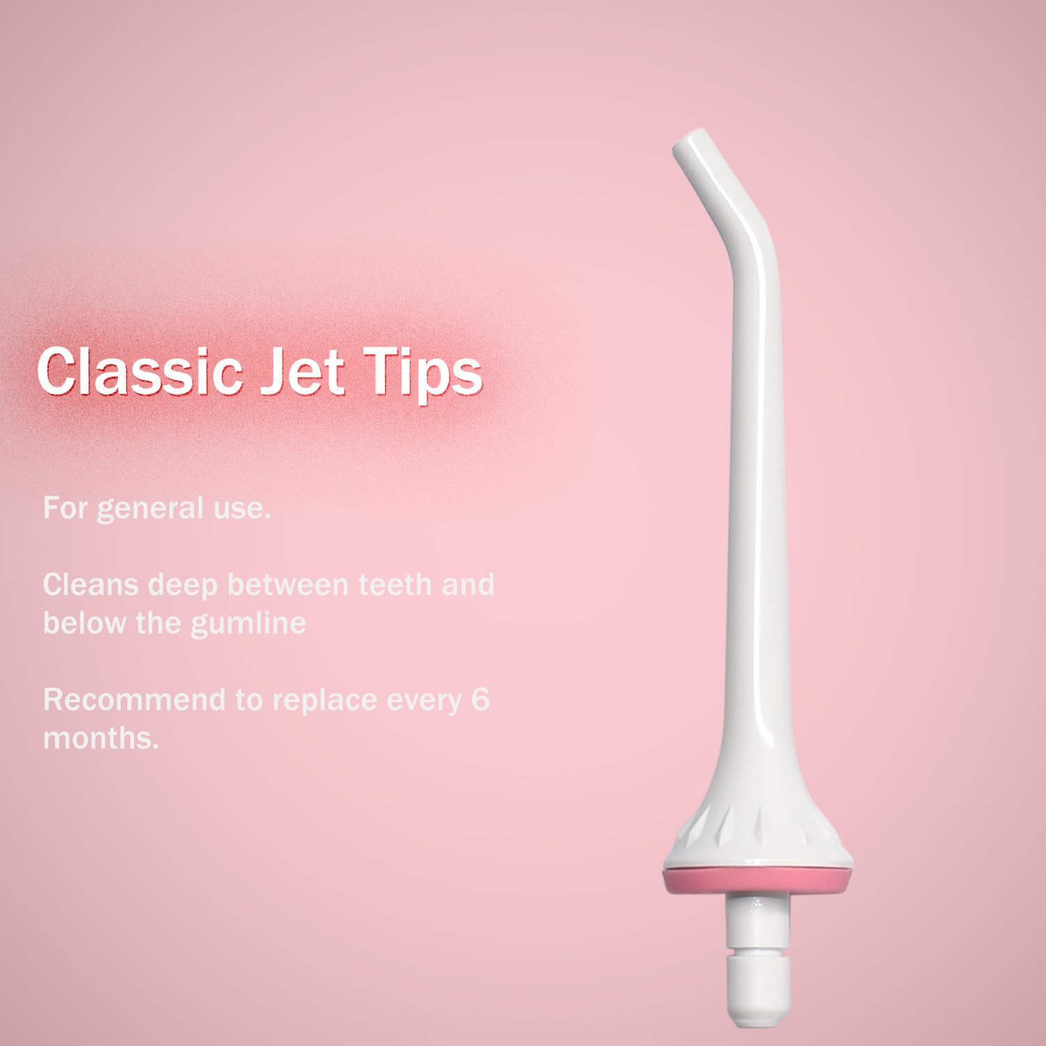 3 Pack Water Flosser Replacement Tips for Oralfree, Nicwell, Nicefeel, COSLUS, Oral Irrigator Jet Tip Nozzel fits for Mospro, Zerhunt Water Flosser, White