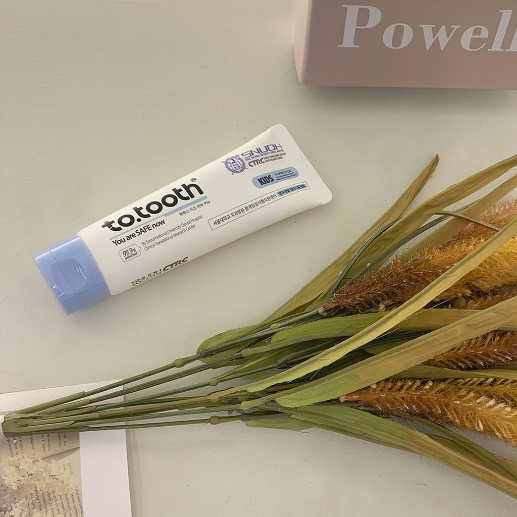 Generic totooth Kids Toothpaste 3.35oz – Fluoride-Free, Natural Ingredients, Gentle Foaming, Safe if Swallowed, with Fennel Herb Oil