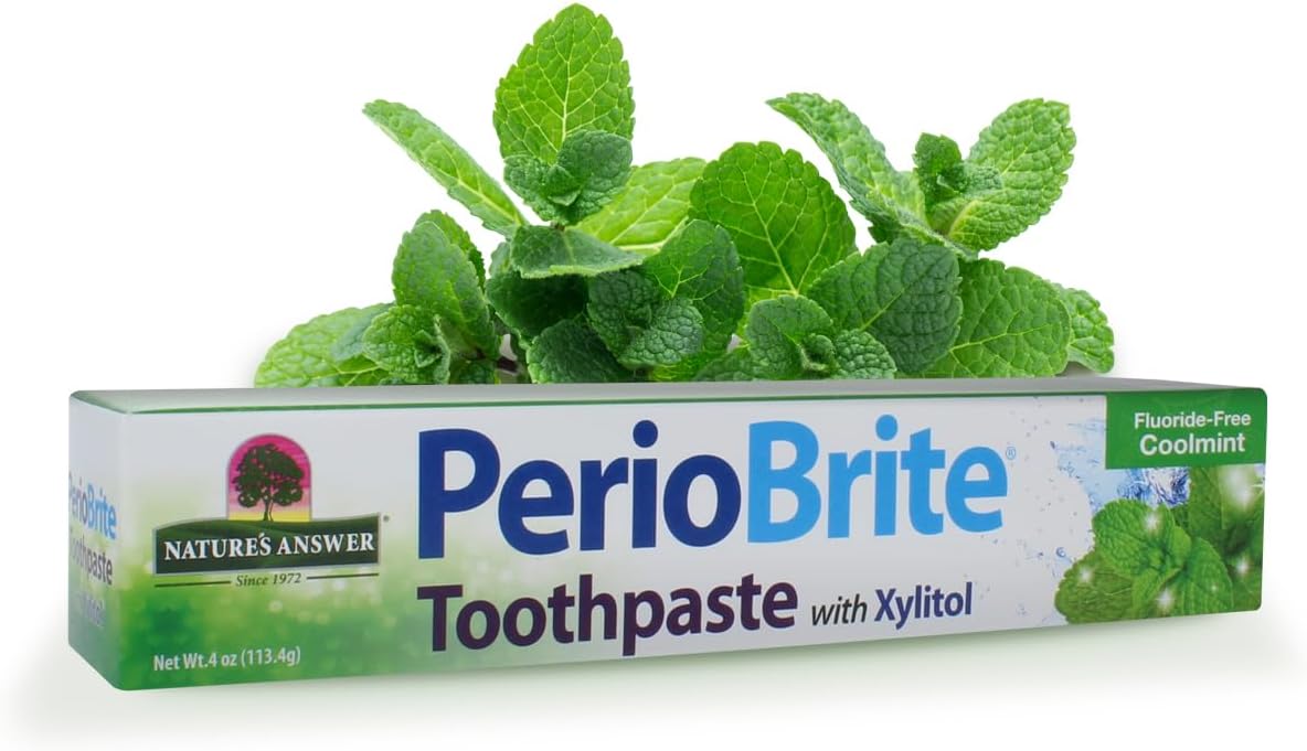 Nature's Answer Periobrite Natural Toothpaste, Cool Mint, 4 Ounce, 3 Count