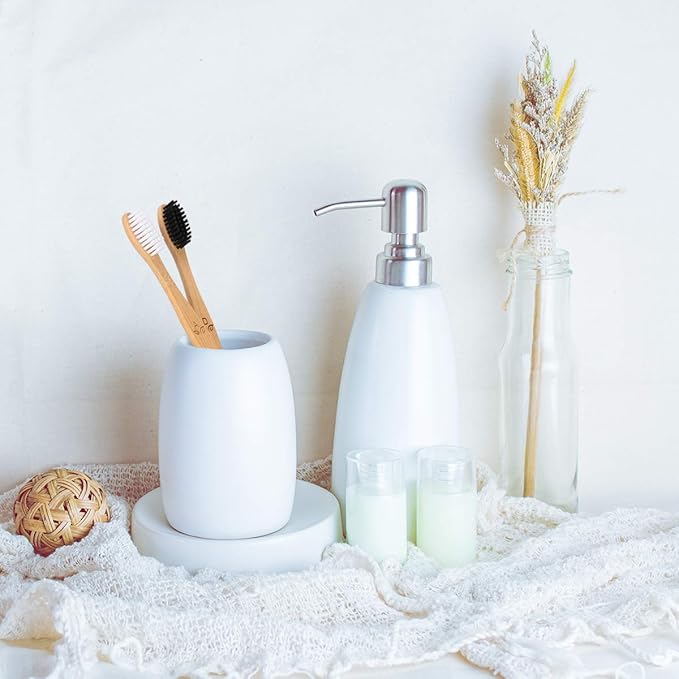 12 Pack Bamboo Toothbrushes, Biodegradable Bamboo Toothbrush, BPA Free Soft Bristles Toothbrushes, Eco-Friendly Compostable Natural Wooden Toothbrush, Organic Charcoal (Black + White)