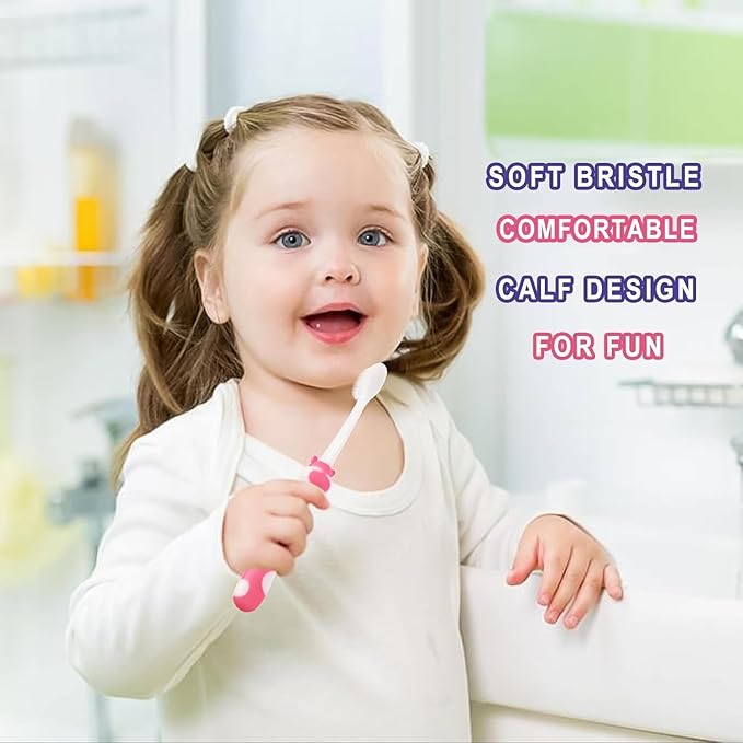 30pcs Disposable Toddler Toothbrushes, Kids Manual Toothbrush Set, Soft Bristles, Age 2+ Children, Individually Wrapped