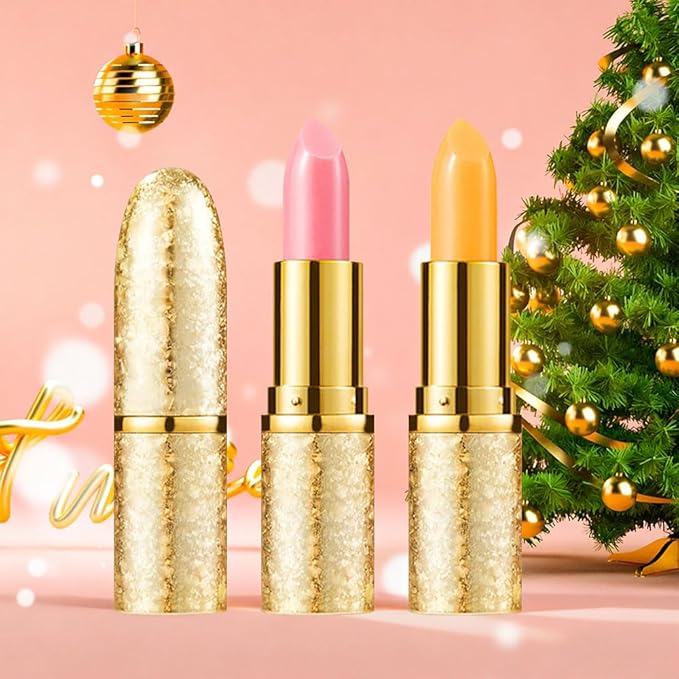 BINGBRUSH Color Changing Lipstick Queen,Moisturizer Long Lasting Lip Care Lip Balm Magic Lip Gloss Lip Tint Stain Glossly Makeup Lipstick Set for Women (#1 Peach Pink, 1 Count(Pack of 1))