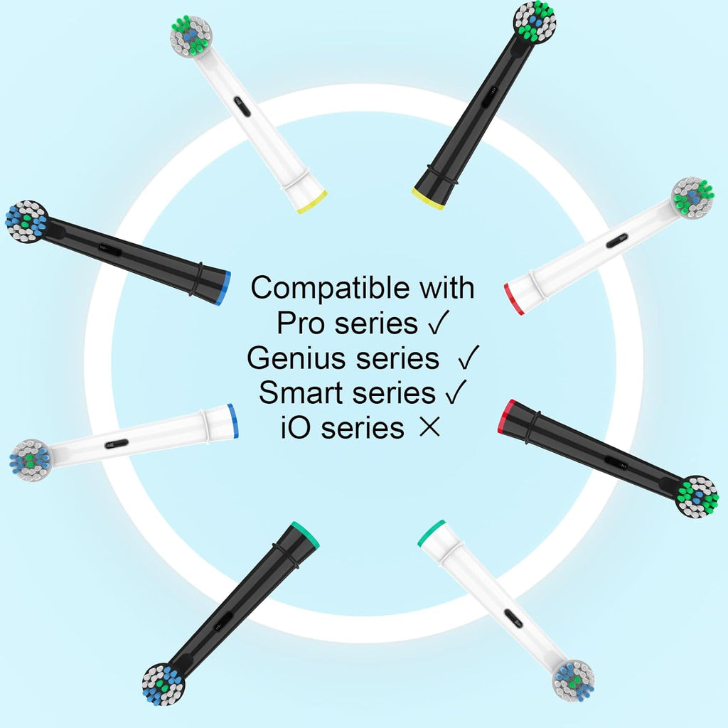 Replacement Toothbrush Heads Compatible with Oral B Pro 1000 Electric Toothbrush,Replacement Brush Heads Refill for Genius X,Smart 1500,Pro 5000,20 Count