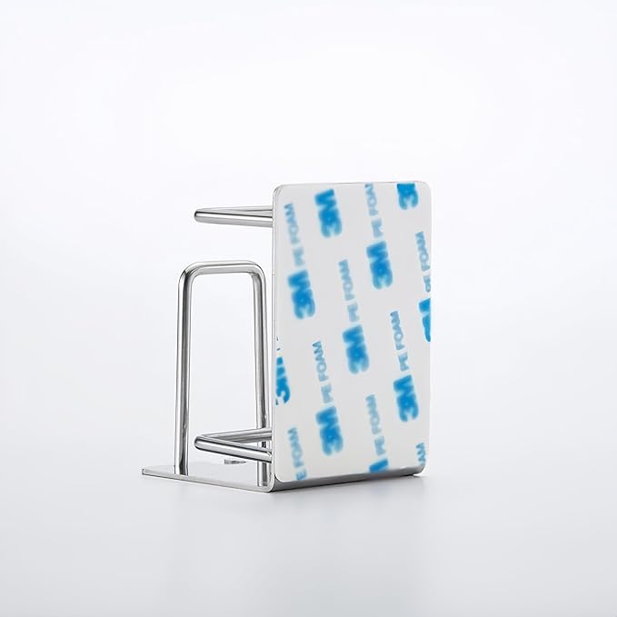 HANZE Toothbrush Holder 304 Stainless Steel Adhesive Wall Mounted 3 in 1 Toothbrush Holder Toothpaste Holder and Cup Holder for Bathroom Shower