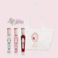 Flower Knows Strawberry Rococo Cloud Lip Cream 3-Piece Set,S03+S05+S08 with Canvas Tote Bag & Hair Clip,Velvety Matte Liquid Lipsticks,Moisturizing Long Lasting Lip Stain for Girls & Women