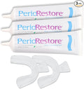 Perio Restore® Gel 3 Ounce Tube; 3 Pack. 1.7% Hydrogen Peroxide Oral Cleansing Treatment Gel. Includes Two (2) Trays for Ease of Application. Mint Flavor