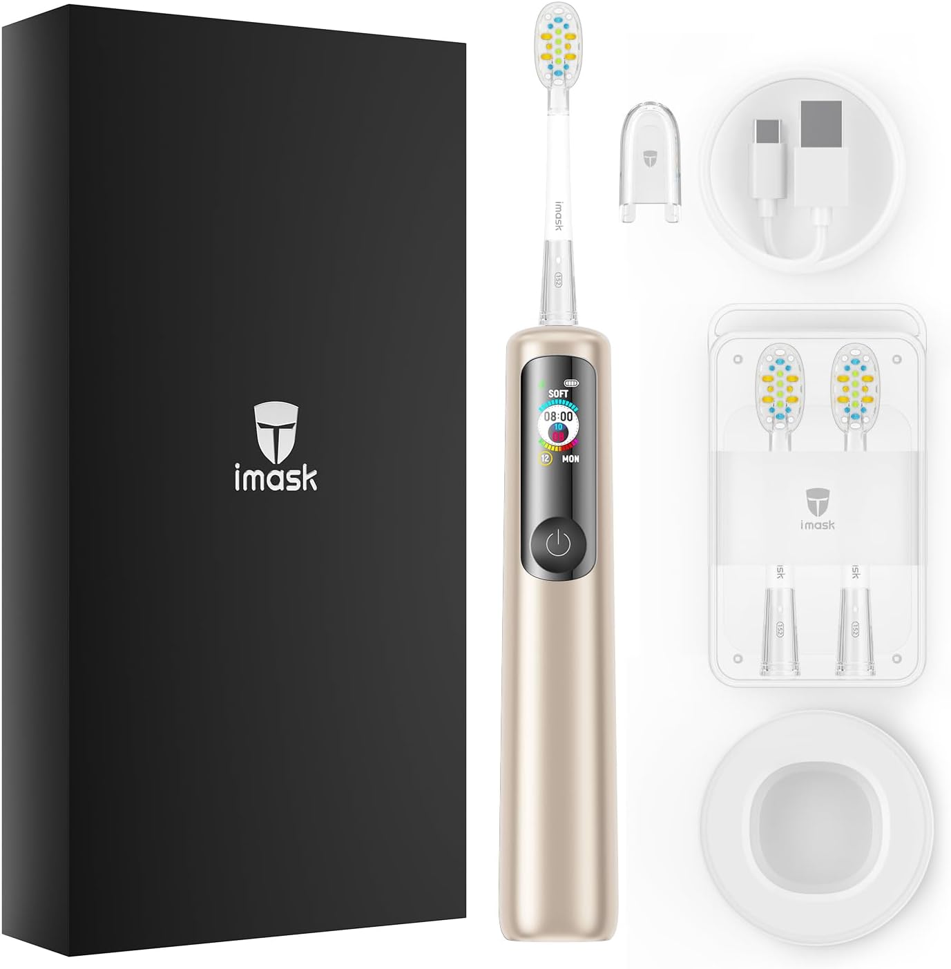 imask 3/3pro Intelligent Electric Toothbrush (imask3pro Champagne Gold)