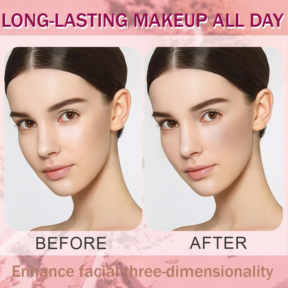 Matte Powder Blush for Cheeks – Long Lasting Natural Face Blusher Makeup, Lightweight Blendable Cheek Color for Women, Vegan & Cruelty-Free – #14 Light Brown