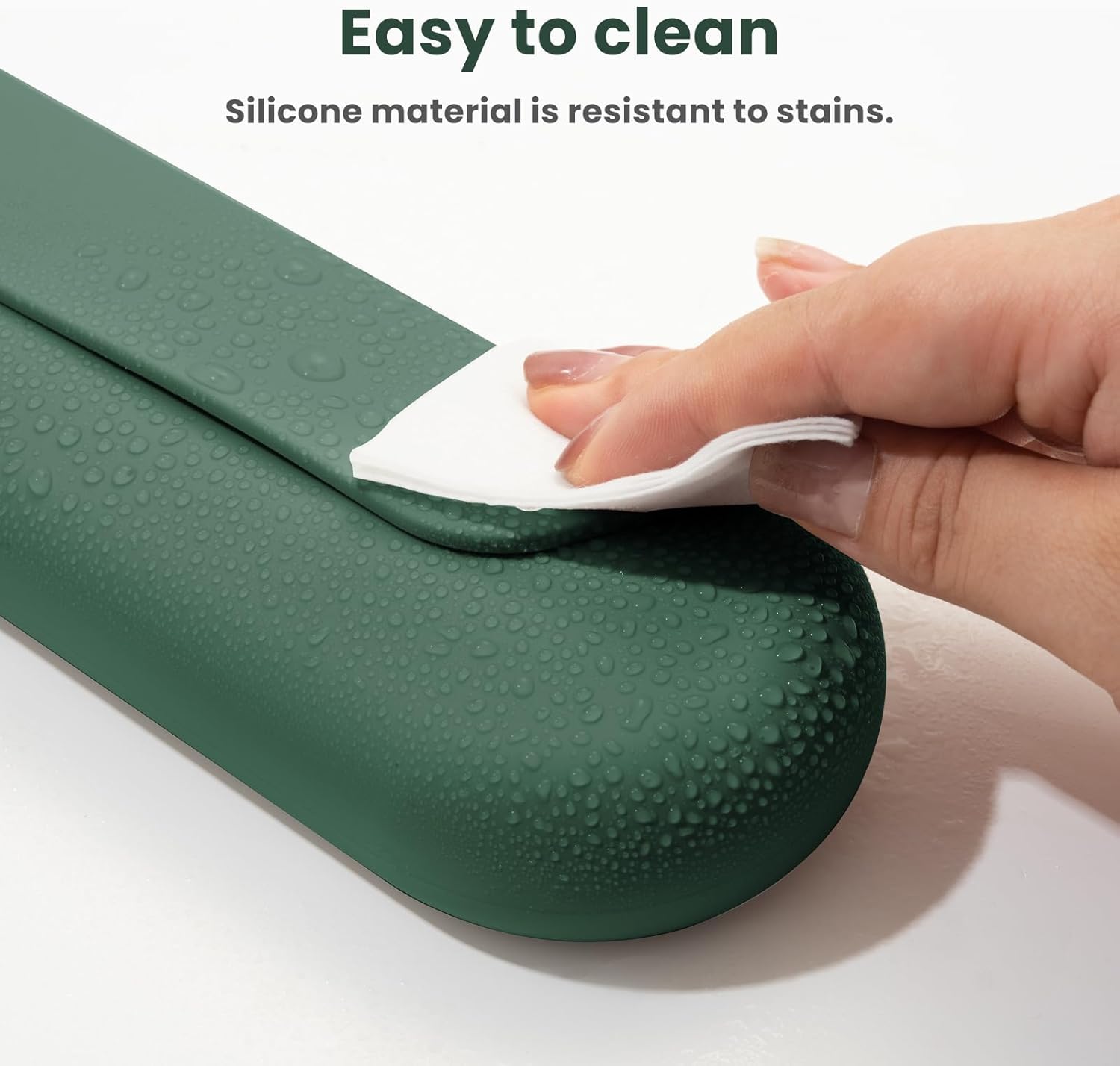 Silicone Electric Toothbrush Travel Cover, Toothbrush Travel Containers Bag Case,Keeps Toothbrush Fresh and Clean, Fits Most Manual and Electric Toothbrushes - Midnight Green