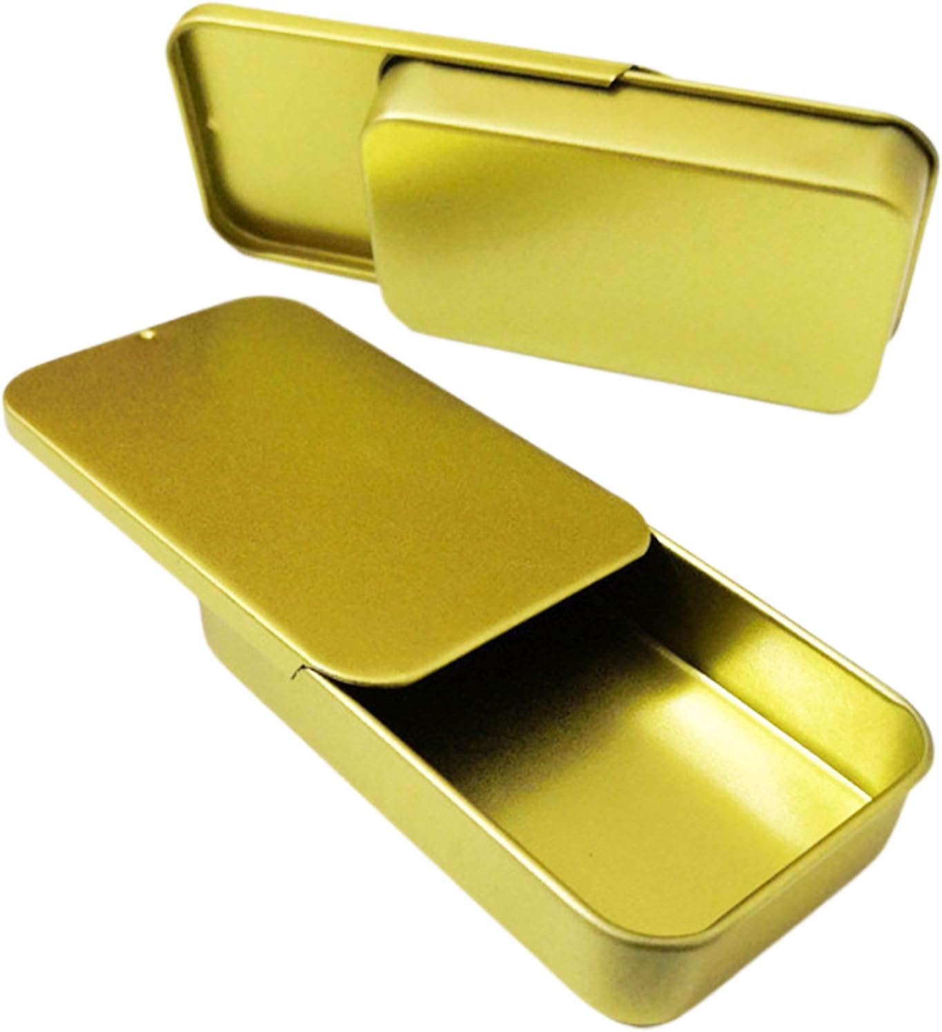 2Pack Dental Floss Portable Case,Dental Floss Dispenser,Convenient Refillable Glide Travel Adult Floss Box for Travel, Dates,Dinners and Hotels(Golden)